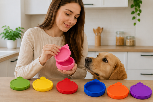 Silicone Pet Food Can Lid - Airtight Cover to Keep Dog & Cat Food Fresh for Longer