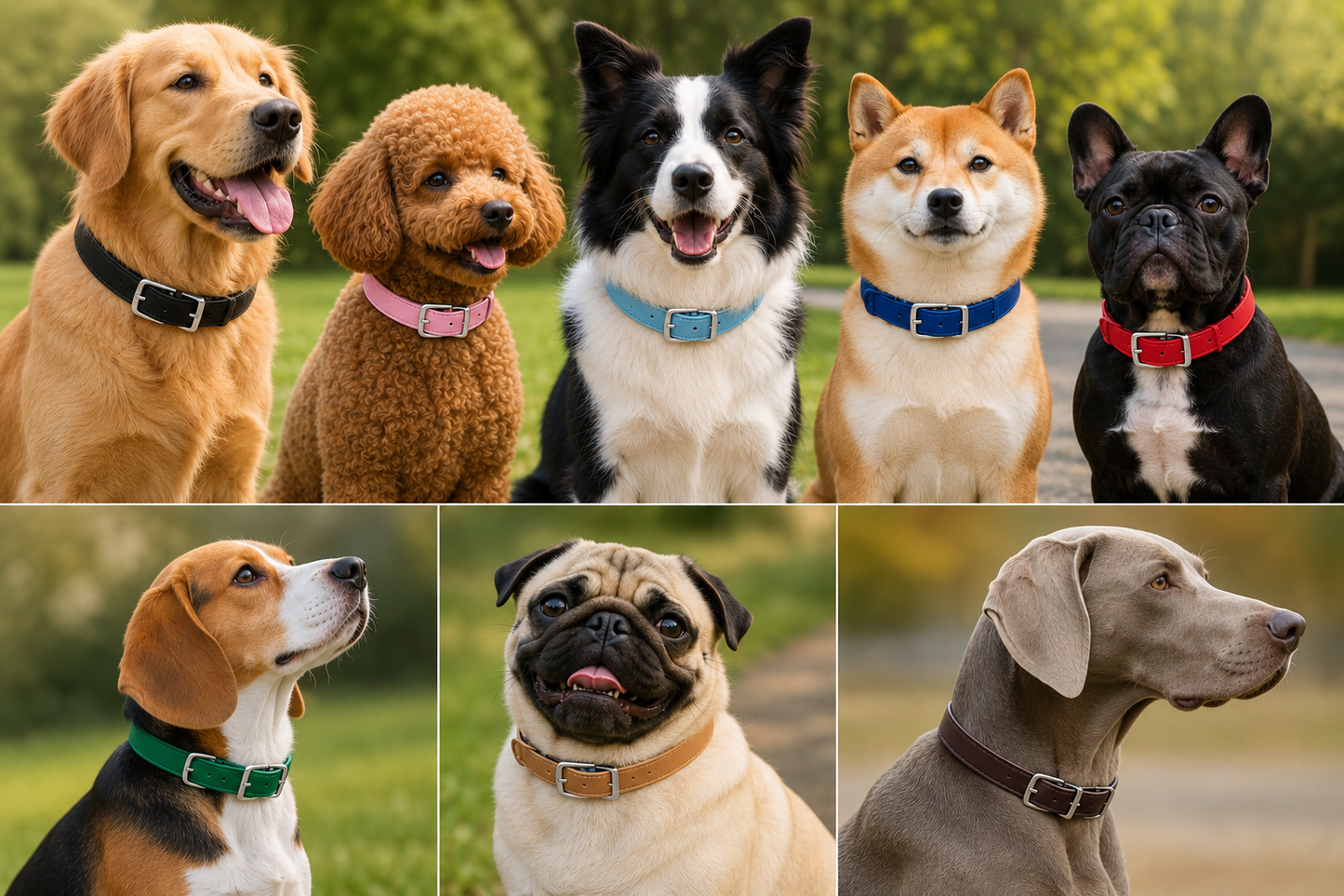 Adjustable Pet Collar with Alloy Buckle – Comfortable Dog Collar for Small, Medium & Large Dogs