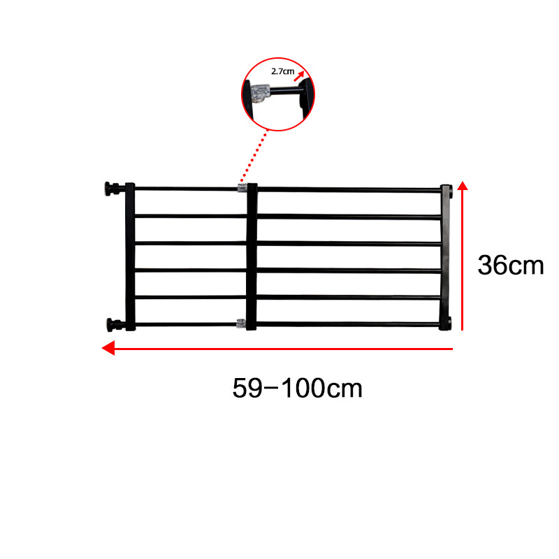 Retractable Pet Safety Gate for Small Dogs – Easy Install – Durable Steel Frame – Black or White