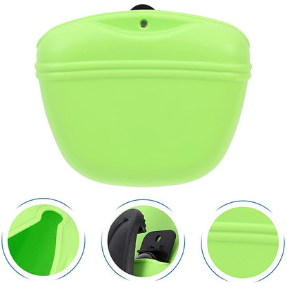 Magnetic Silicone Dog Treat Pouch – Hands-Free Training & Walk Companion (Multiple Colors)